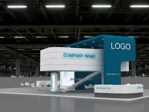 3D Trade Show Booth Design Modelo 3D