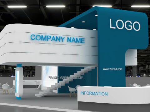 3D Trade Show Booth Design 3D Model