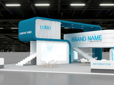 3D Trade Show Booth Design 3D Model