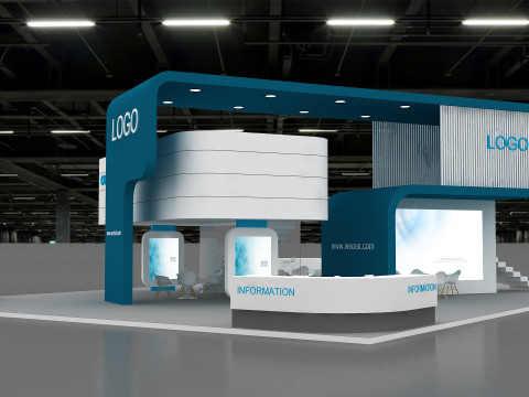 3D Trade Show Booth Design Modelo 3D