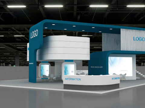 3D Trade Show Booth Design 3D Model