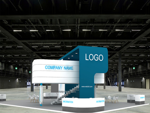 3D Trade Show Booth Design Modelo 3D