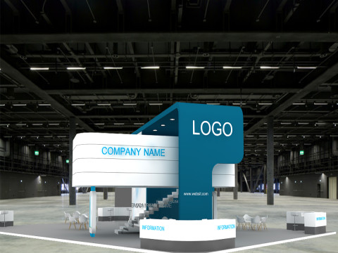 3D Trade Show Booth Design Modelo 3D