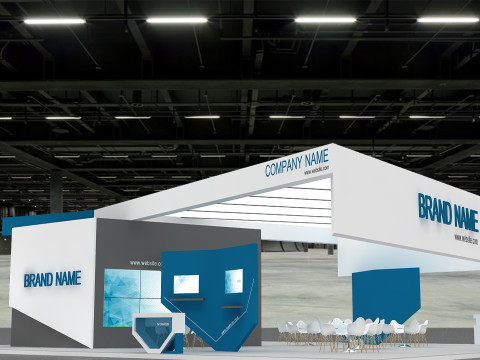 3D Exhibition Stand 3D Model