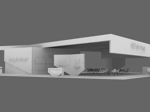 3D Exhibition Stand 3D-Modell