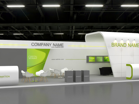 3D Exhibition Stand stall Modelo 3D