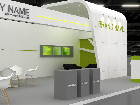 3D Exhibition Stand stall 3D Model