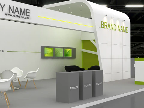 3D Exhibition Stand stall 3D Model