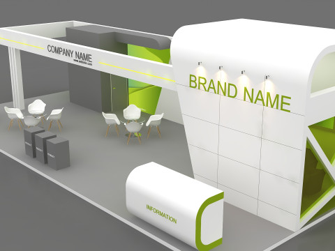 3D Exhibition Stand stall 3D Model