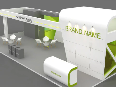 3D Exhibition Stand stall 3D Model