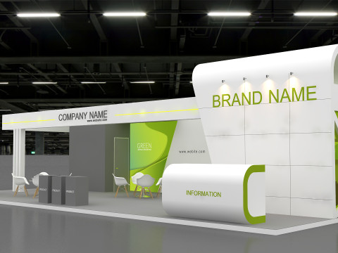 3D Exhibition Stand stall 3D Model