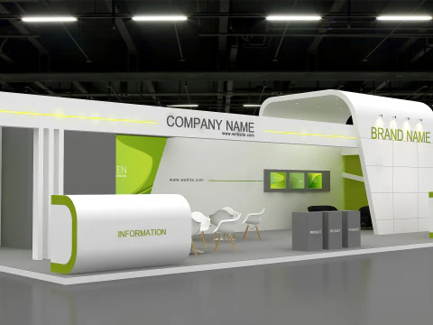 3D Exhibition Stand stall 3D Model