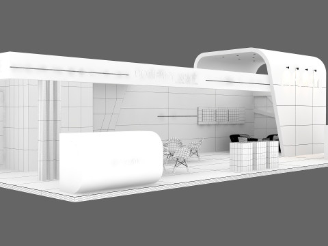 3D Exhibition Stand stall 3D Model