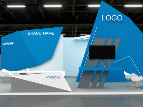 3D Exhibition Stand stall 3D Model