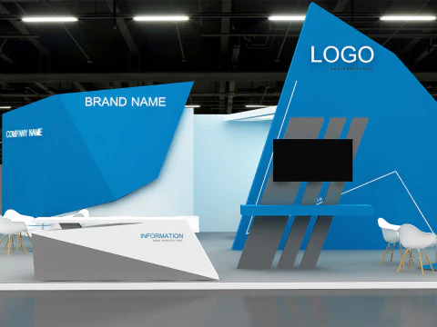 3D Exhibition Stand stall 3D Model