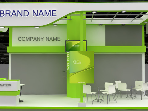 3D Trade Show Booth Design Modelo 3D