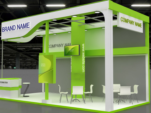 3D Trade Show Booth Design 3D Model