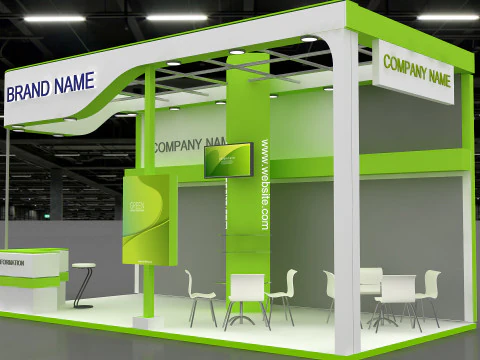 3D Trade Show Booth Design 3D Model