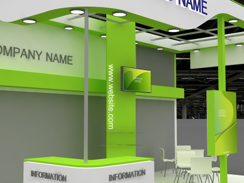 3D Trade Show Booth Design 3D Model