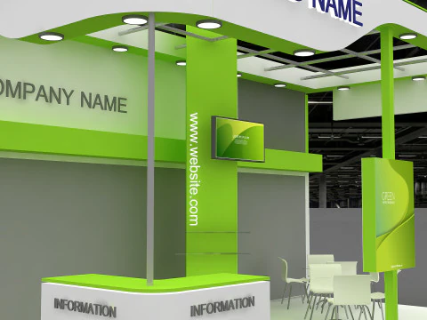 3D Trade Show Booth Design 3D Model