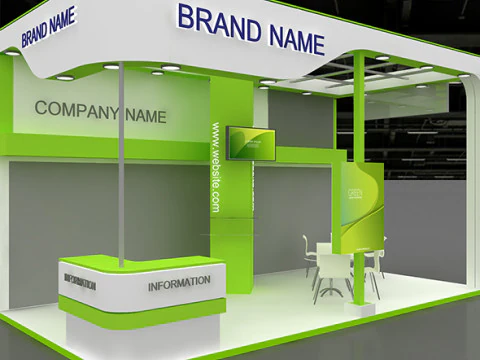 3D Trade Show Booth Design 3D Model