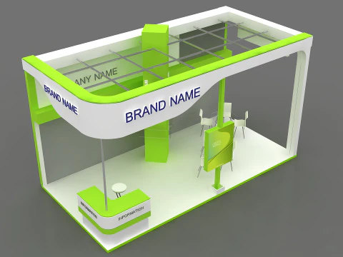 3D Trade Show Booth Design 3D Model