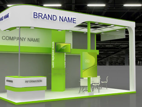 3D Trade Show Booth Design 3D Model