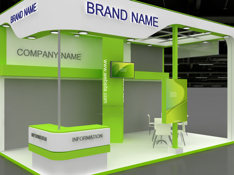 3D Trade Show Booth Design 3D Model