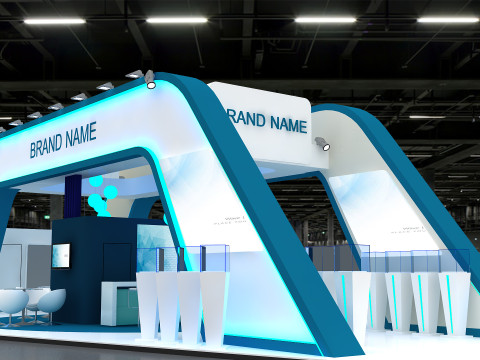 3D Exhibition Booth Model Modelo 3D