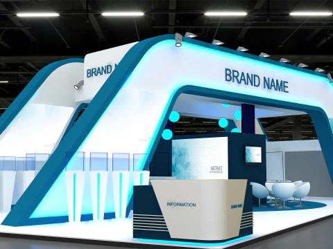 3D Exhibition Booth Model 3D Model