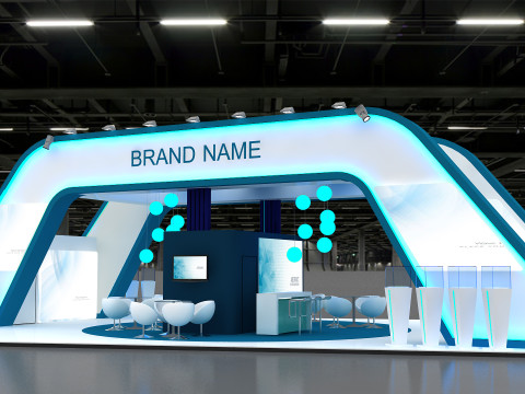 3D Exhibition Booth Model Modèle 3D