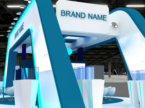 3D Exhibition Booth Model Modèle 3D