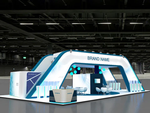3D Exhibition Booth Model 3D Model