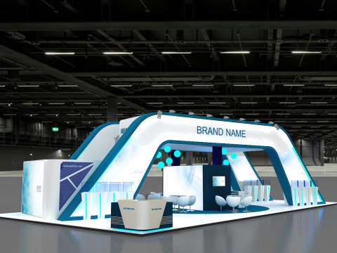 3D Exhibition Booth Model Modèle 3D