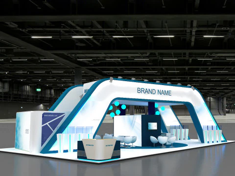 3D Exhibition Booth Model 3D Model