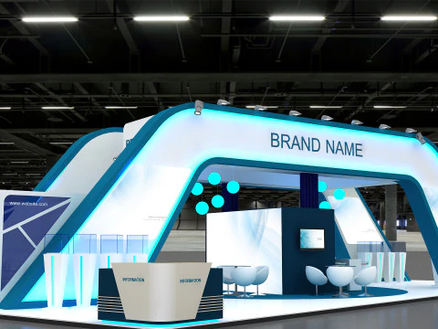3D Exhibition Booth Model 3D Model