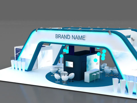3D Exhibition Booth Model 3D Model