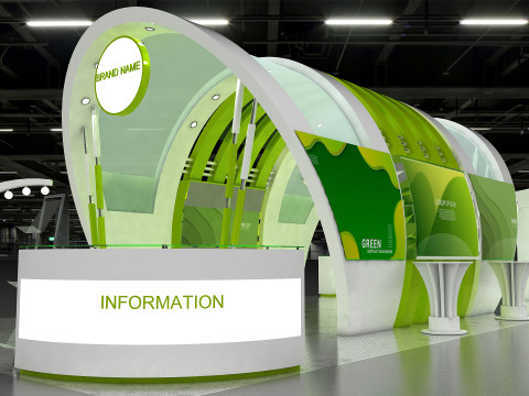 3D Exhibition Stand Modelo 3D