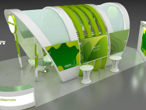 3D Exhibition Stand 3D 모델