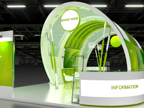 3D Exhibition Stand 3D 모델