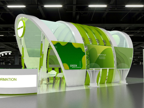 3D Exhibition Stand 3D 모델