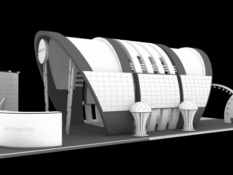 3D Exhibition Stand 3D 모델