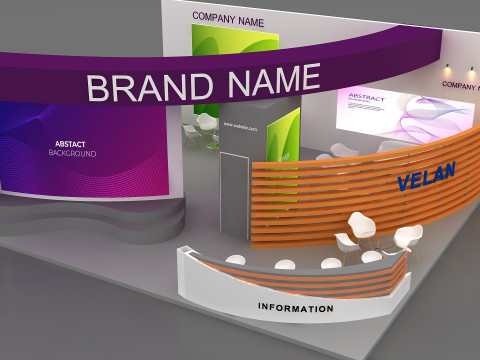 Exhibition booth tradeshow 3D 모델