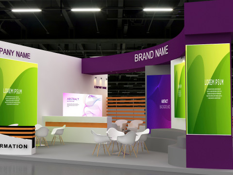 Exhibition booth tradeshow 3D 모델