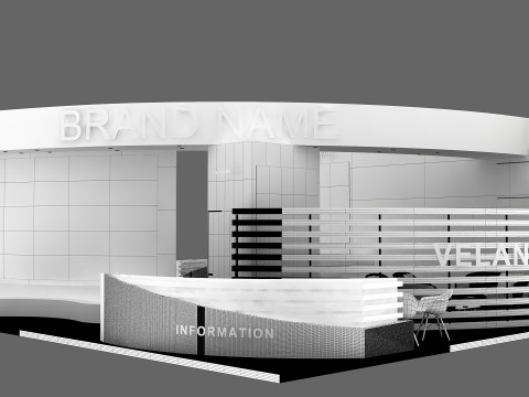 Exhibition booth tradeshow 3D 모델