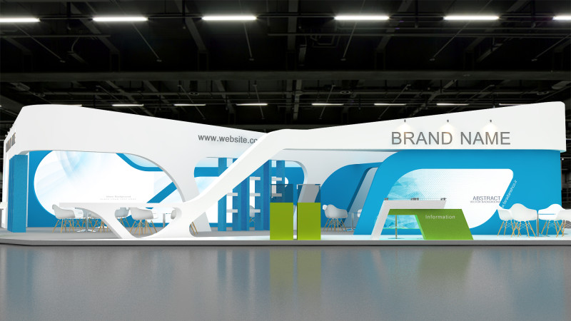 Exhibition booth tradeshow 3D 모델 .c4d .max .obj .3ds .fbx .stl .blend