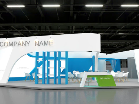 Exhibition booth tradeshow 3D Model