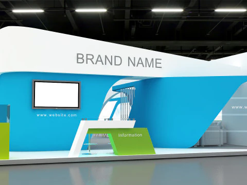 Exhibition booth tradeshow 3D Model