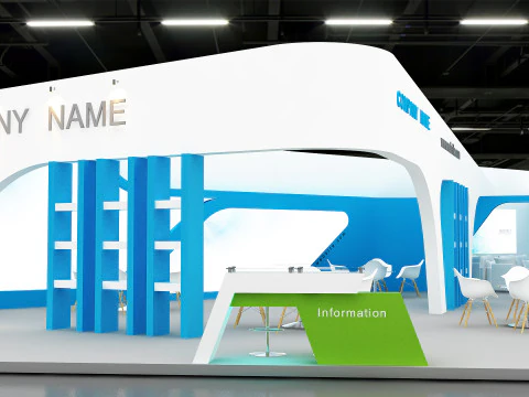 Exhibition booth tradeshow 3D Model