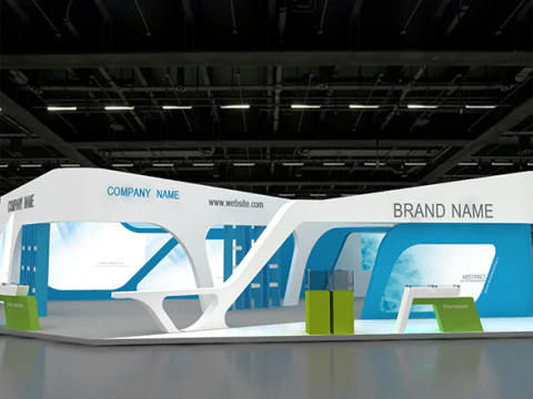 Exhibition booth tradeshow 3D Model